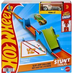 Hot Wheels: začetni kaskaderski komplet - igralni komplet Slam Jump Challenge - Mattel