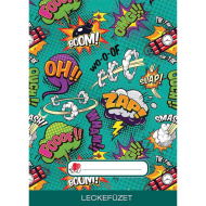 ICO: A5 zvezek za domače naloge z grafitnim vzorcem in ježkom