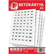 ICO: JEŽEK črkovne kartice A/5, 4 listi