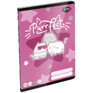 ICO: LizzySuli Kittok Stars Purrfect črtan zvezek A/5 16-32