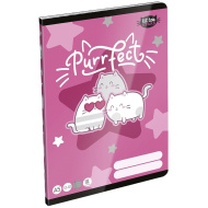 ICO: LizzySuli Kittok Stars Purrfect črtast zvezek za 3. razred A/5 12-32