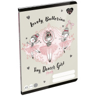 ICO: LizzySuli Lovely Ballerina Tiny Dancer črtan zvezek za 4. razred A/5 21-32