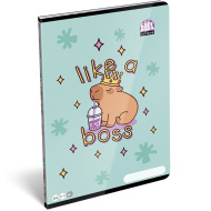 ICO: Lizzysuli Lollipop Capybara potiskan nečrtan zvezek A4 80-32