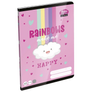 ICO: Lizzysuli Lollipop Rainbow črtast zvezek za 4. razred A/5 21-32
