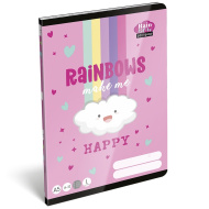 ICO: Lizzysuli Lollipop Rainbow črtni zvezek z mavričnim vzorcem A/5 14-32