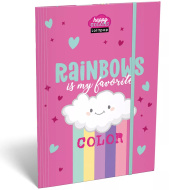 ICO: Lizzysuli Lollipop Rainbow mapa z elastiko A4
