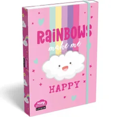 ICO: Lizzysuli Lollipop Rainbow mapa z elastiko za zvezke A4