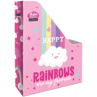 ICO: Lizzysuli Lollipop Rainbow ovitek za dokumente z mavričnim vzorcem, velikost A4