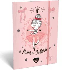 ICO: Lizzysuli Tiny Dancer Ballerina mapa z elastiko A4