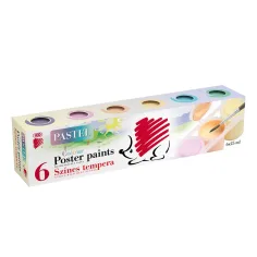 ICO: Süni tempera v kozarčkih, pastelnih barv, 6 x 25 ml