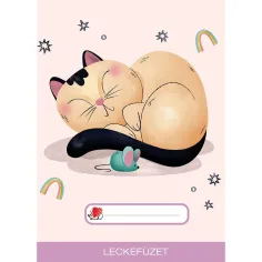 ICO: zvezek z motivom Süni Dreaming Cat, formata A5