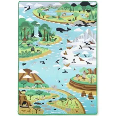 Igralna podloga z živalskimi figuricami 200x150cm - Melissa & Doug slika 3