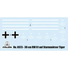 Italeri 1/35 38 cm RW 61 auf STURMMORSER TIGER tank maketa slika 2