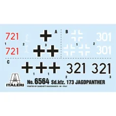 Italeri 1/35 Sd.Kfz.173 Jagdpanther tank z posadko v zimskih uniformah maketa slika 7