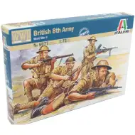 Italeri 1/72 Britanska 8. armada Brit vojaške figure maketa