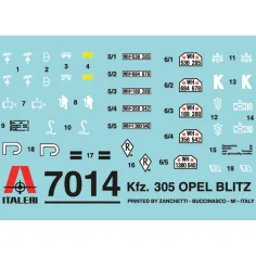 Italeri 1/72 Kfz. 305 Opel Blitz vojaški tovornjak maketa slika 3