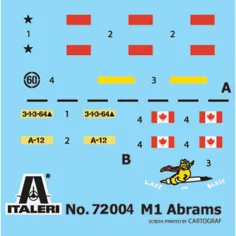 Italeri 1/72 M1 Abrams tank maketa set slika 5