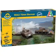 Italeri 1/72 M4A3 75mm Sherman tank 2-delni komplet maket