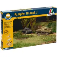 Italeri 1/72 Pz.Kpfw. III Ausf. J tank 2-delni komplet maketov