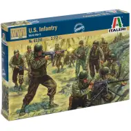 Italeri 1/72 ameriška pehota iz 2. svetovne vojne. figura makete ameriških vojakov