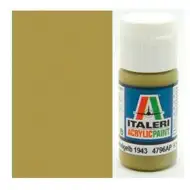 Italeri Flat Panzer Dunkelgelb 1943 (4796AP) – Mat temno rumena barva za makete oklepnikov 20 ml