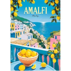 Italija Amalfi vintage plakati Premium Plus 1000-delna sestavljanka - Trefl slika 2
