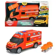 Iveco rdeči reševalni avto s svetlobo in zvokom 18 cm - Dickie Toys