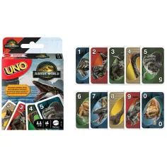 Jurassic World: Preporod UNO kartna igra - Mattel slika 3