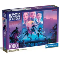 K-POP Demon Hunters kompaktna 1000-delna sestavljanka - Clementoni