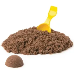 Kinetic Sand: Posodica za sladoled z rjavim peskom za oblikovanje - Spin Master slika 2