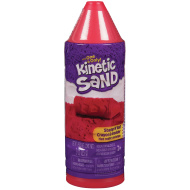 Kinetic Sand: pritisni in zavrti modelirni pesek v rdeči barvi - Spin Master