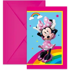 Komplet 6 vabil za zabavo z Minnie Miško