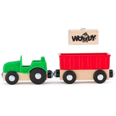 Komplet 8 delov delovnih vozil s figurami - Woodyland slika 4
