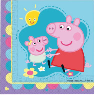 Komplet papirnatih serviet Peppa Pig - 2-slojne, 33 x 33 cm, 20 kosov