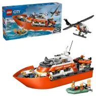 LEGO® City: Reševalni čoln in helikopter obalne straže (60504)