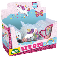 LENA: Barvne kroglice za nizanje v več različicah, 1 kos