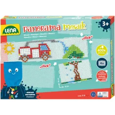 LENA: Panorama Mosaik XL komplet prosojnih pikic 10 mm, 400 kosov