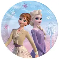 Ledeno kraljestvo 2 Elsa in Anna papirnati krožniki, komplet 8 kosov, 23 cm