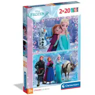 Ledeno kraljestvo čarobna pustolovščina 2x20 kos supercolor sestavljanka - Clementoni