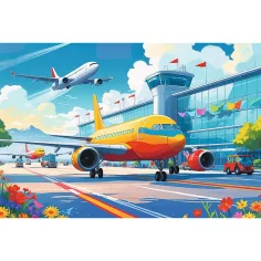Letališče 100-delni puzzle - Trefl slika 2