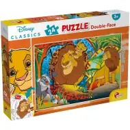 Levji kralj 2 v 1, 24-delni puzzle in pobarvanka 50x35 cm – Lisciani