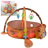 Levji otroški bazen z žogami in dodatki 70x90cm