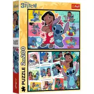 Lilo in Stitch srečno življenje 2x200 kosov - Trefl