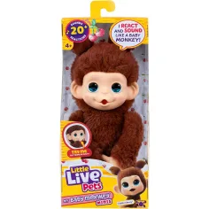 Little Live Pets: Mini Maki Chikki Cherry interaktivna rjava opica