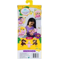 Little Live Pets: Mini Maki Luna Lemon interaktivna rožnata opica slika 3