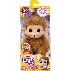 Little Live Pets: Mini Maki Pepi Peach interaktivna kremna opica