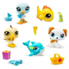 Littlest Pet Shop: 5-delni komplet figuric, serija 1 - Plaža slika 2