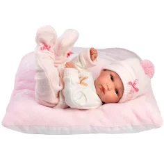 Llorens: Bimba, 35 cm, lutka – novorojenček z vzglavnikom slika 3