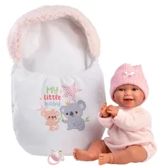 Llorens: Chloe 38 cm jokajoča lutka s spalno vrečo