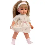 Llorens: Elena 35 cm lutka v obleki z motivom toplozračnega balona